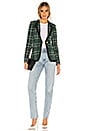 view 5 of 5 Taped Peaked Lapel Blazer in Hunter Green Tartan