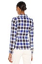 view 4 of 6 Patch Pocket Duchess Blazer in Blue & White Plaid