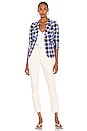view 5 of 6 Patch Pocket Duchess Blazer in Blue & White Plaid