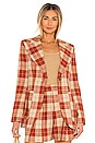 view 1 of 5 Patch Pocket Birkin Blazer in Rust Spring Tweed