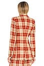view 4 of 5 Patch Pocket Birkin Blazer in Rust Spring Tweed
