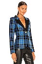 view 3 of 5 Patch Pocket Duchess Blazer in Blue Tartan & Black