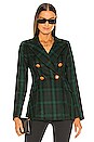 view 2 of 5 Wedding Blazer in Hunter Green Plaid