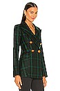 view 3 of 5 Wedding Blazer in Hunter Green Plaid