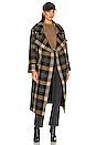 view 1 of 4 Blanket Coat in Black Multi Check