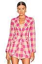 view 2 of 5 Birkin Blazer in Bubblegum Check