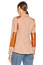 view 4 of 5 Rifle-Patch Equestrian Blazer in Toffee with Whickey Leather