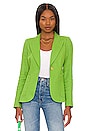 view 1 of 5 Patch Pocket Duchess Blazer with Elbow Patch in Grass with White Leather