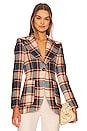 view 1 of 5 Patch Pocket Birkin Blazer in Apricot Plaid