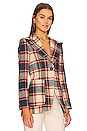 view 3 of 5 Patch Pocket Birkin Blazer in Apricot Plaid