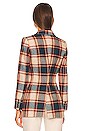 view 4 of 5 Patch Pocket Birkin Blazer in Apricot Plaid