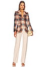 view 5 of 5 Patch Pocket Birkin Blazer in Apricot Plaid