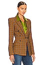 view 3 of 5 Not a DB Pagoda Blazer in Umber Tweed