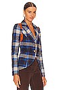 view 3 of 5 Rifle-Patch Equestrian in Cobalt Plaid