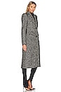 view 3 of 4 Pagoda Brando Coat in Black & White Herringbone