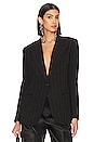 view 1 of 4 90's Blazer in Black Pinstripe