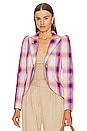 view 1 of 5 VESTE in Neon Plaid