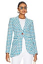 view 1 of 5 Birkin Blazer in Topaz Houndstooth