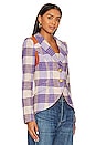 view 3 of 5 Rifle Patch Equestrian Blazer in Orchid Plaid With Whiskey