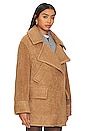 view 3 of 5 MANTEAU DROIT TEDDY in Camel