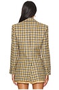 view 3 of 4 БЛЕЙЗЕР БОЙФРЕНД TAILORED in Ochre Houndstooth