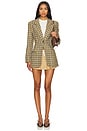 view 4 of 4 VESTE BOYFRIEND TAILORED in Ochre Houndstooth