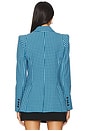 view 3 of 5 Not A Double Breasted Pagoda Blazer in Micro Blue