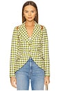 view 2 of 6 Rifle-Patch Equestrian Blazer in Fern Houndstooth