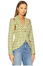 view 3 of 6 Rifle-Patch Equestrian Blazer in Fern Houndstooth