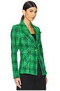 view 2 of 5 Cut Away Blazer in Kelly Plaid