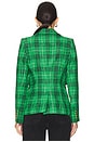 view 3 of 5 Cut Away Blazer in Kelly Plaid