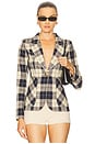 view 1 of 4 Patch Pocket Duchess Blazer in Navy Plaid
