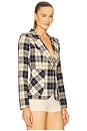 view 2 of 4 Patch Pocket Duchess Blazer in Navy Plaid