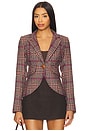 view 1 of 5 One Button Blazer in Berry Glen Check