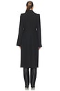 view 4 of 4 Pagoda Brando Trumpet Sleeve Coat in Black