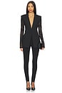 view 4 of 4 Lace Sleeve Not A Db Blazer in Deep Black