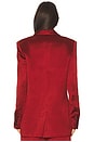 view 3 of 4 Shawl Collar Oversized Blazer in Crimson
