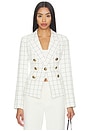 view 1 of 4 Mini Not A Db Blazer in Ecru Windowpane
