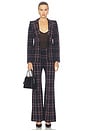 view 6 of 5 Hourglass Blazer in Fig Plaid