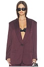 view 1 of 4 Shawl Collar Oversized Blazer in Mocha