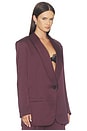 view 2 of 4 Shawl Collar Oversized Blazer in Mocha