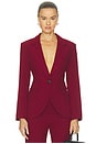 view 1 of 5 Seamed Blazer in Garnet Fleck