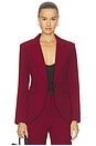 view 2 of 5 Seamed Blazer in Garnet Fleck