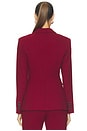 view 5 of 5 Seamed Blazer in Garnet Fleck