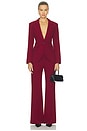 view 6 of 5 Seamed Blazer in Garnet Fleck