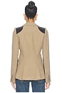 view 4 of 4 Saddle-patch Equestrian Blazer in Toast