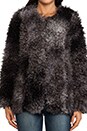 view 5 of 6 Chubby Faux Fur Jacket in Grey Melange