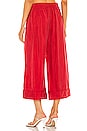 view 3 of 4 Pull On Palazzo Pant in Red
