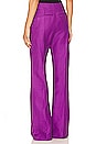 view 3 of 4 Wide Leg Pintuck Trouser in Violet