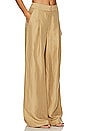 view 2 of 4 Pleated Trouser in Khaki